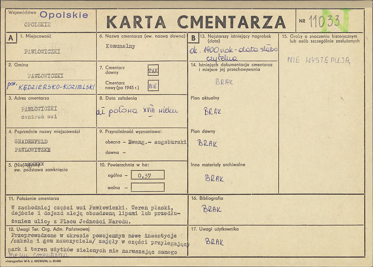 Karta cmentarza, skan nr 1