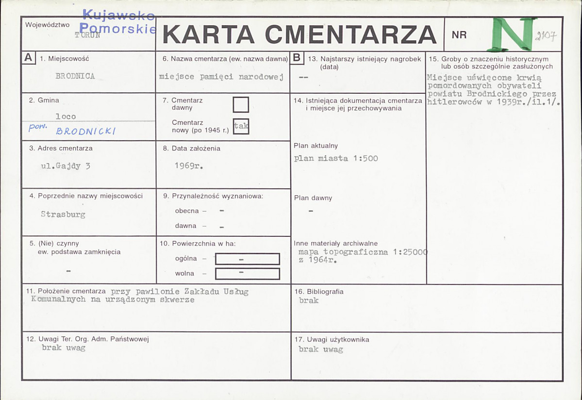 Karta cmentarza, skan nr 1