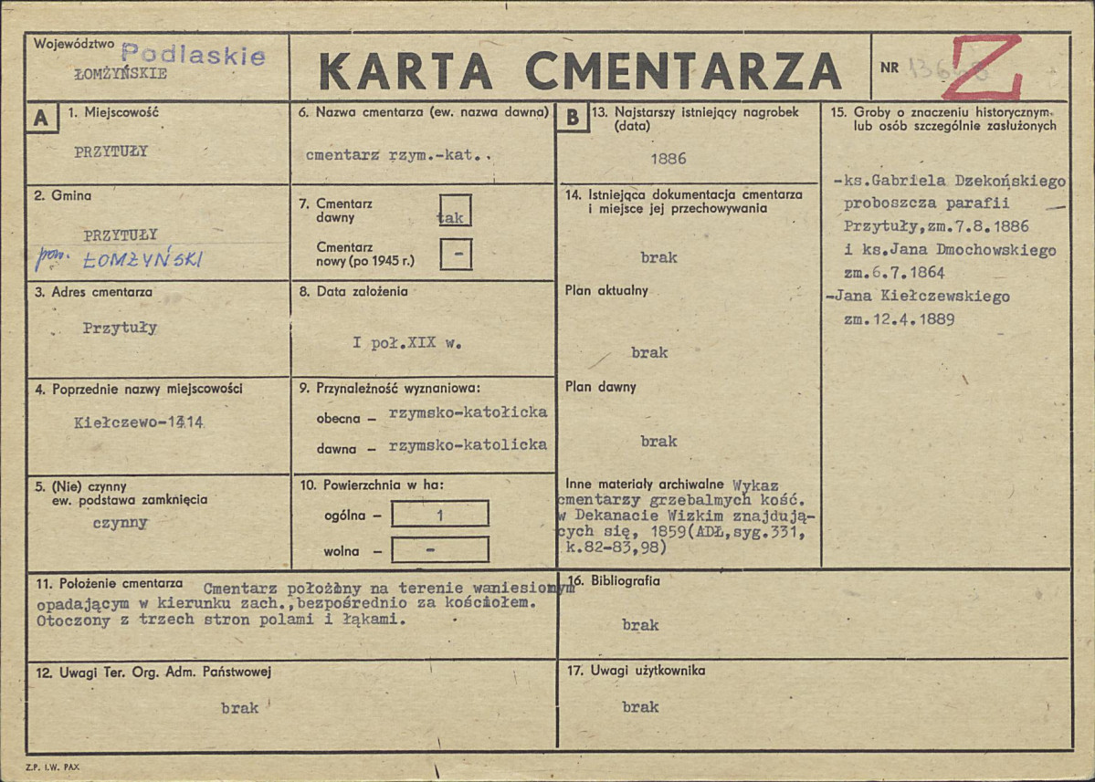 Karta cmentarza, skan nr 1