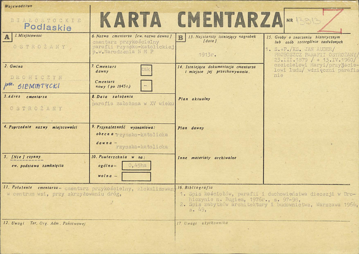 Karta cmentarza, skan nr 1