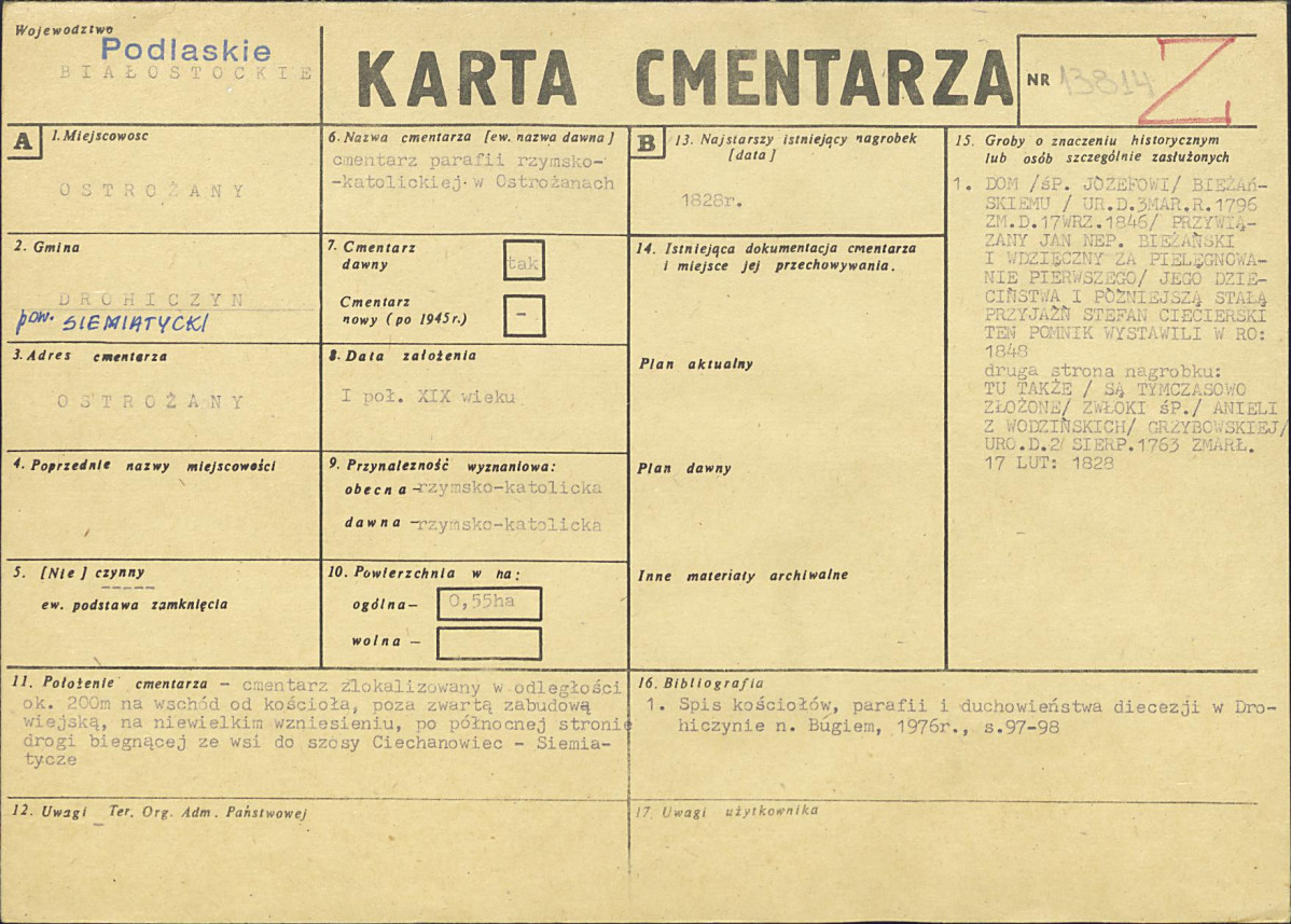 Karta cmentarza, skan nr 1