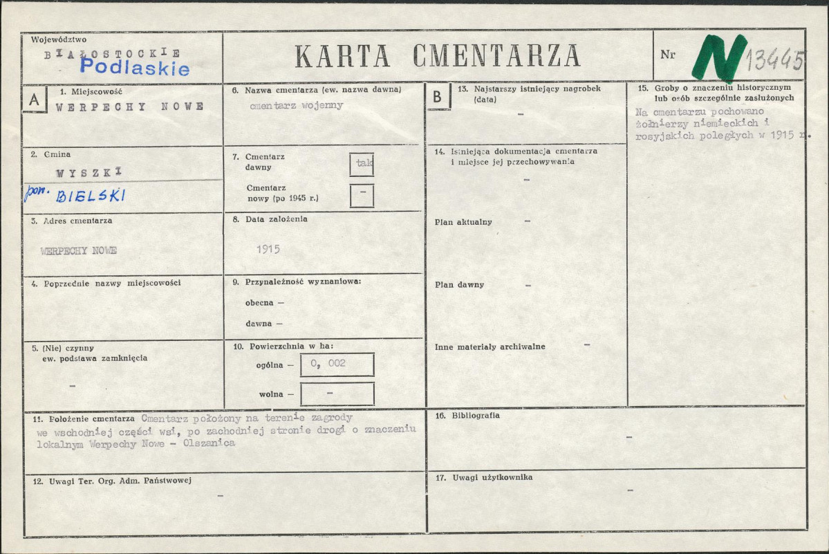Karta cmentarza, skan nr 1