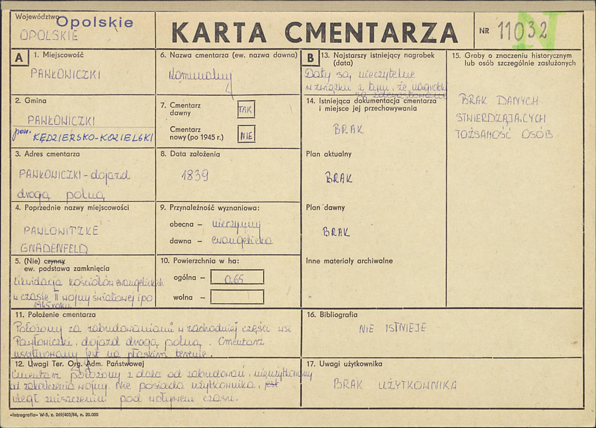 Karta cmentarza, skan nr 1