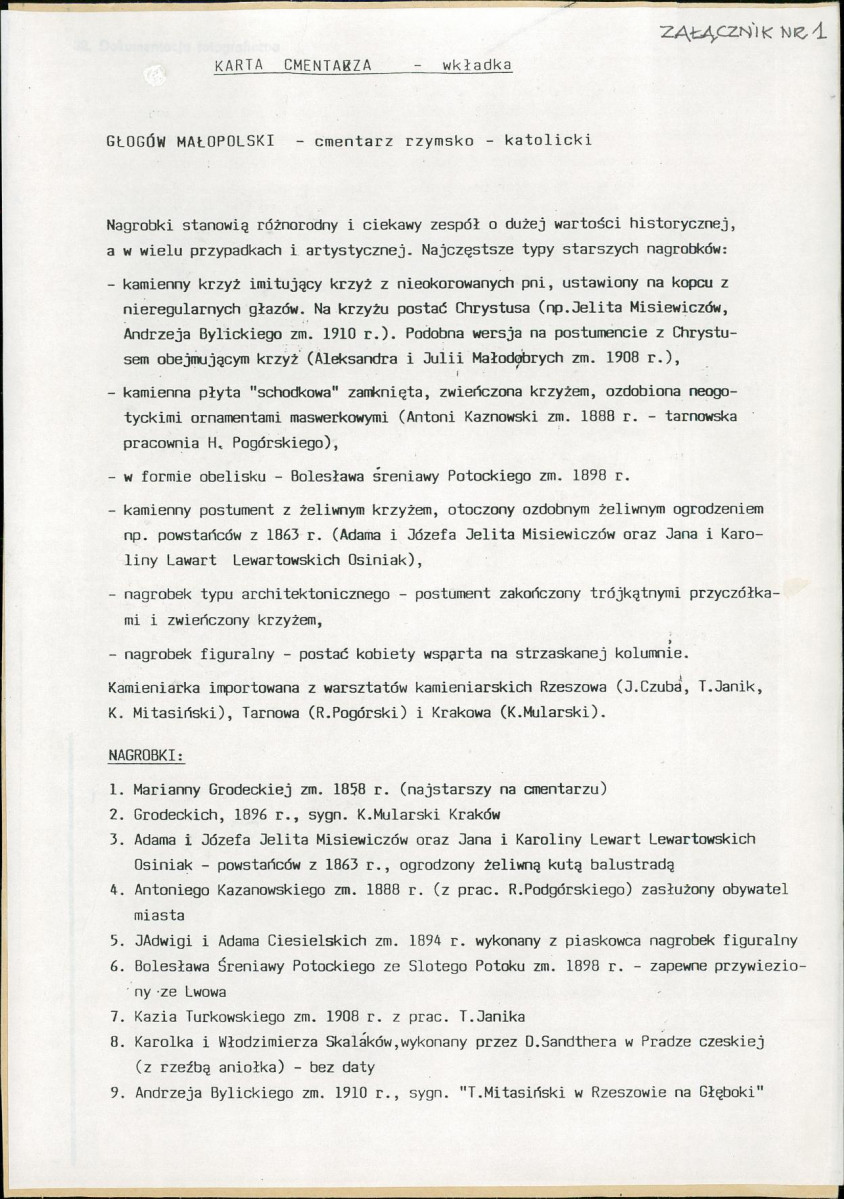 Karta cmentarza, skan nr 5