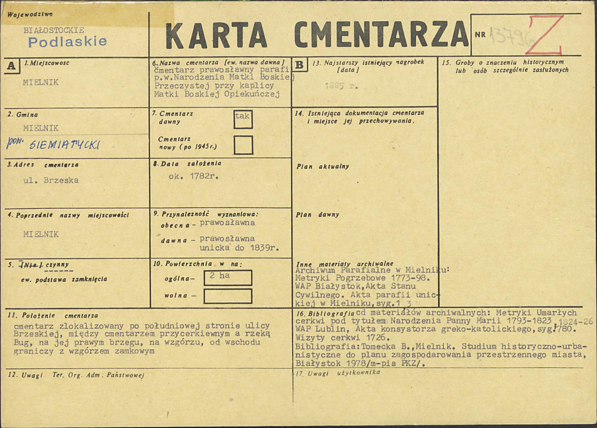Karta cmentarza, skan nr 1
