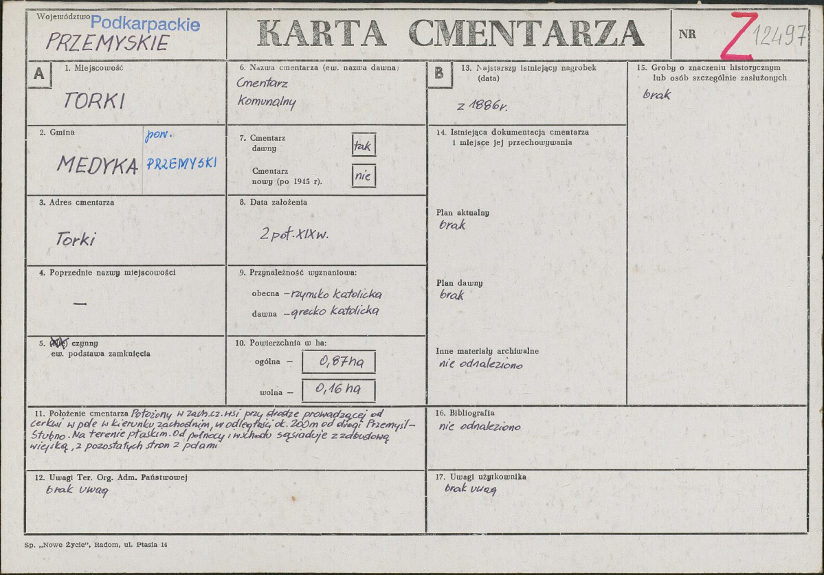 Karta cmentarza, skan nr 1