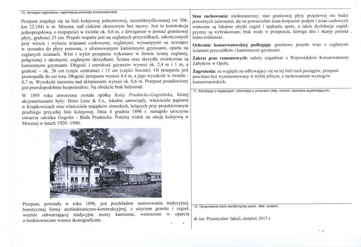 Karta obiektu niewpisanego do rejestru, skan nr 2