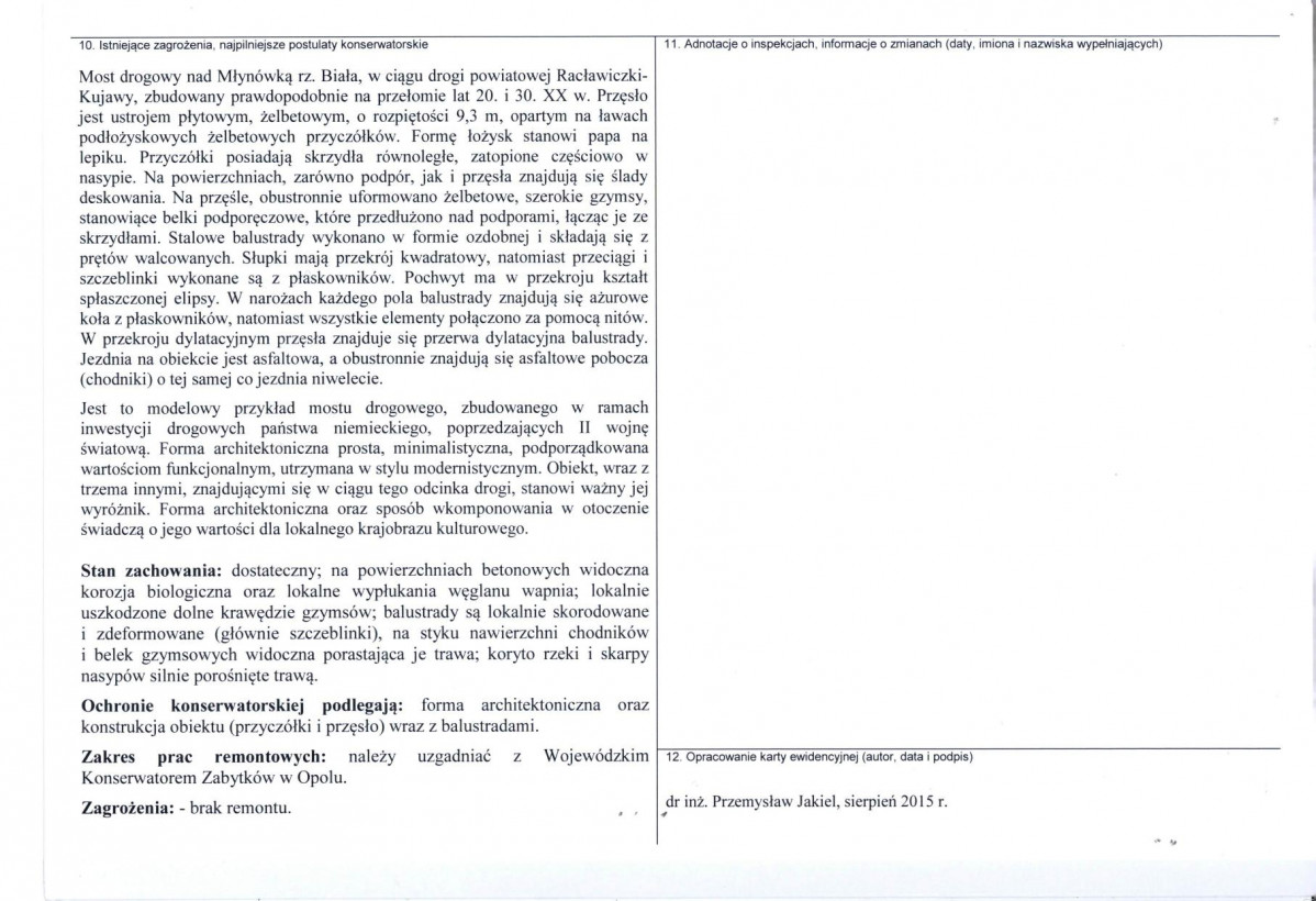Karta obiektu niewpisanego do rejestru, skan nr 2