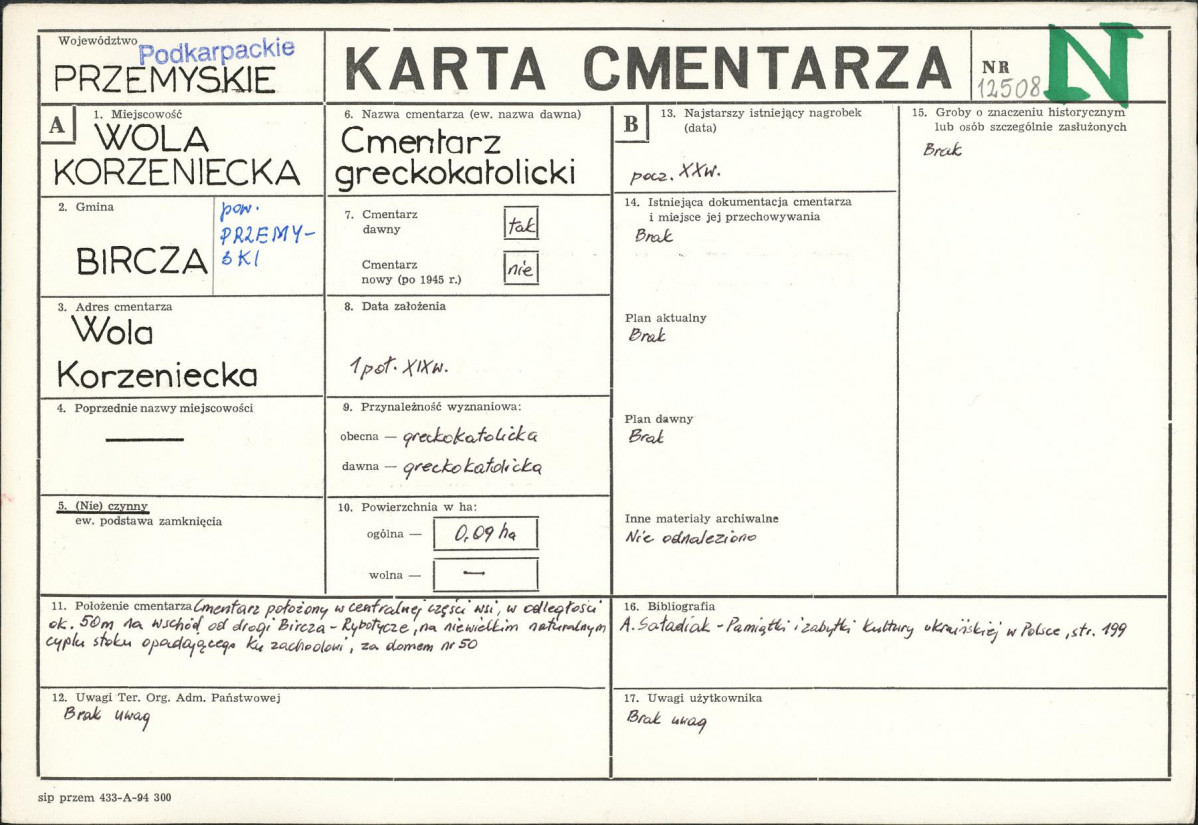 Karta cmentarza, skan nr 1