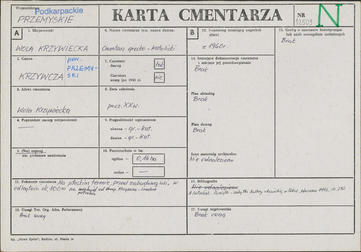 Karta cmentarza, skan nr 1