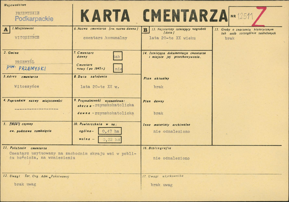 Karta cmentarza, skan nr 1