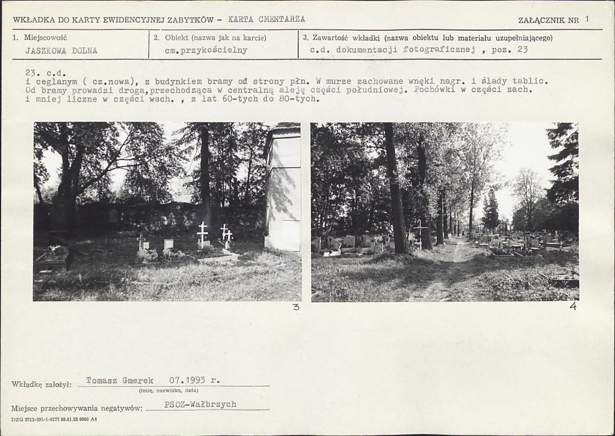 Karta cmentarza, skan nr 5