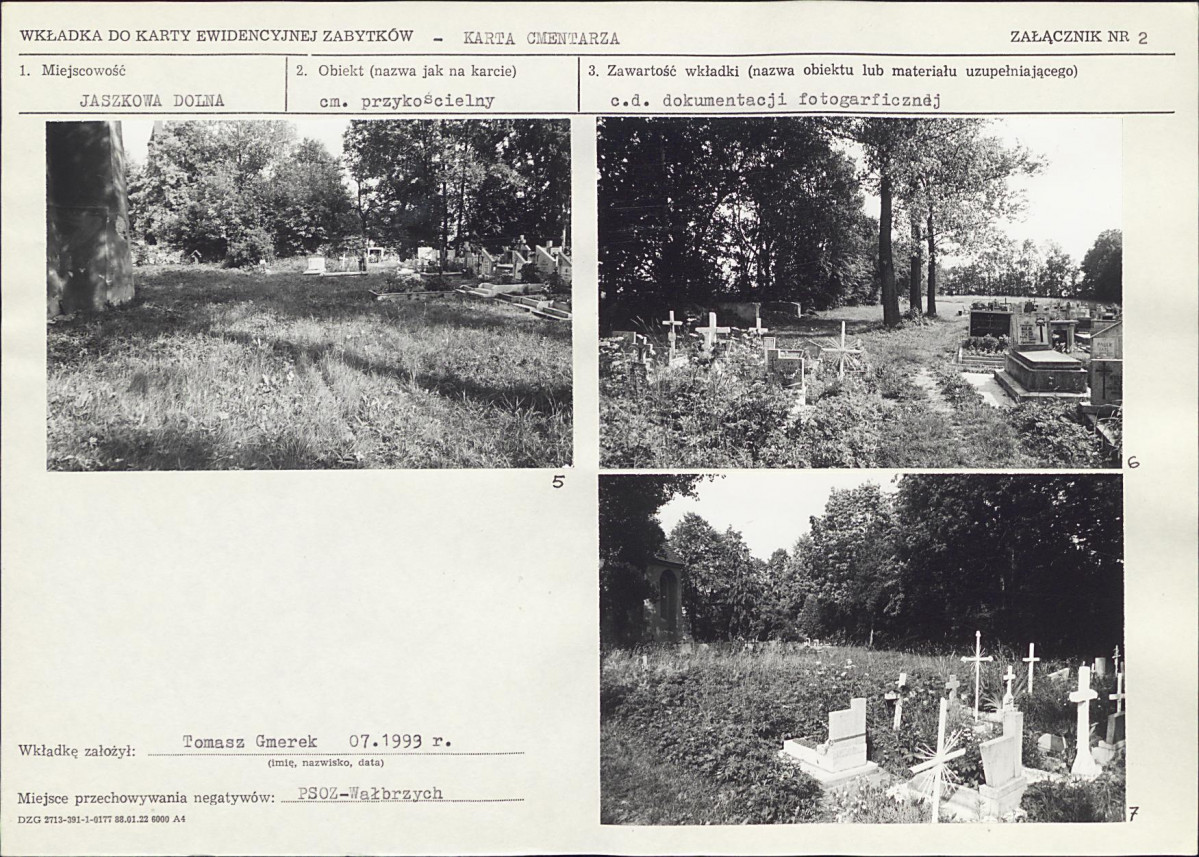 Karta cmentarza, skan nr 6