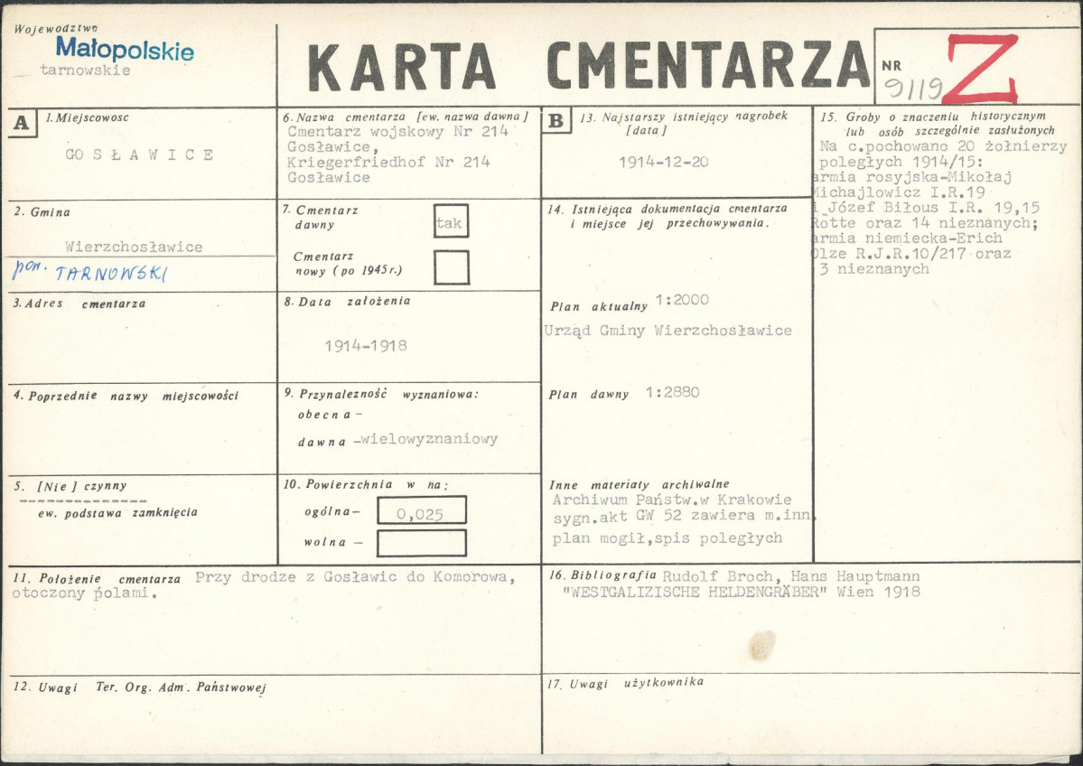 Karta cmentarza, skan nr 1