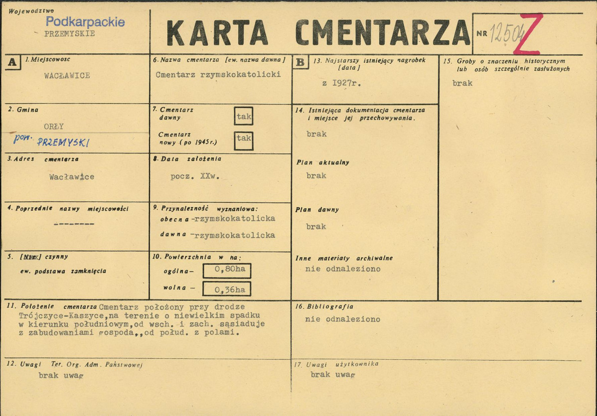 Karta cmentarza, skan nr 1