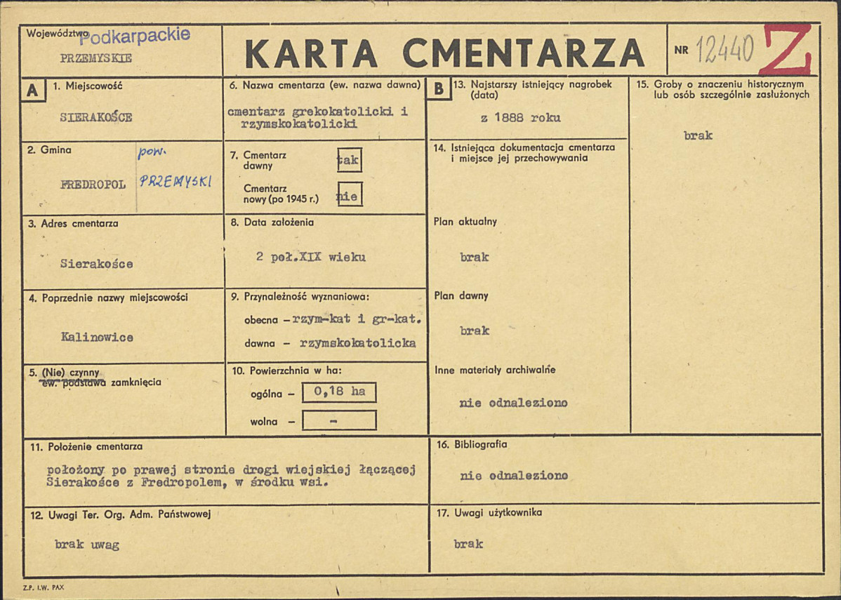 Karta cmentarza, skan nr 1