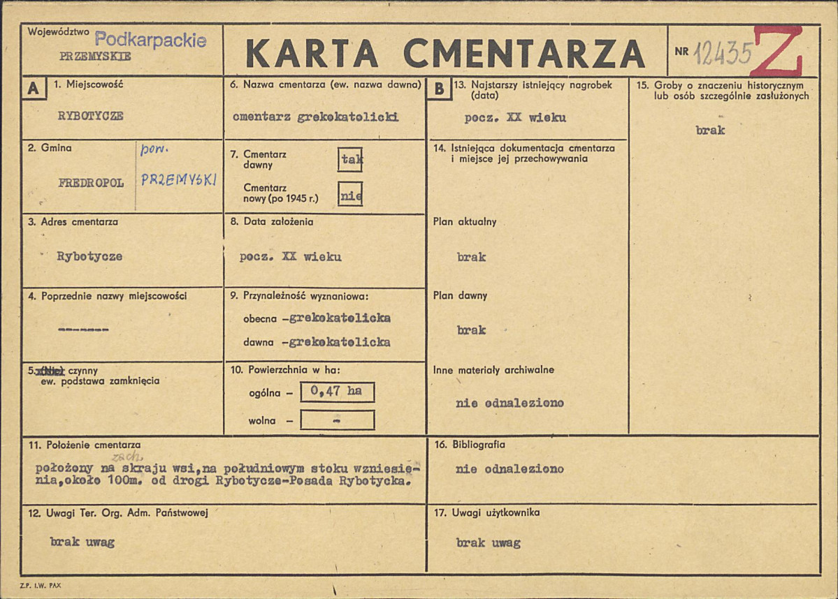 Karta cmentarza, skan nr 1
