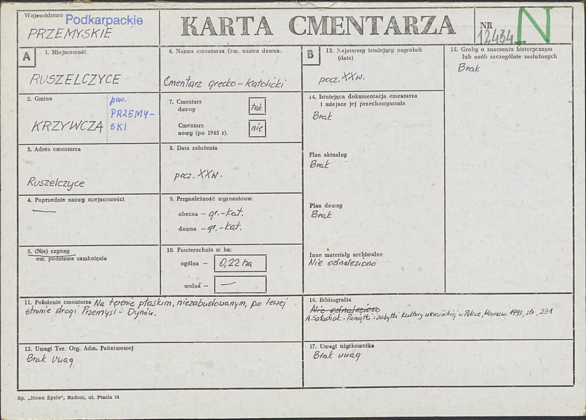 Karta cmentarza, skan nr 1