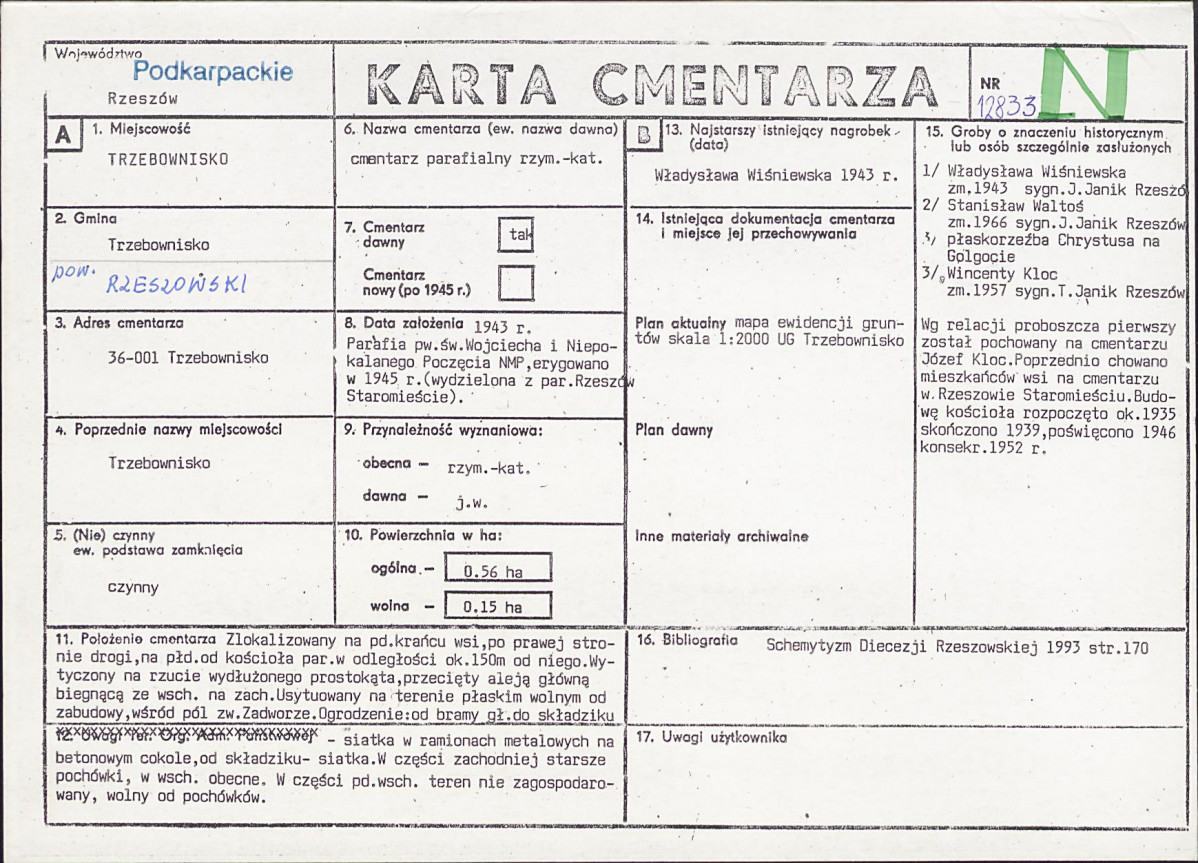 Karta cmentarza, skan nr 1