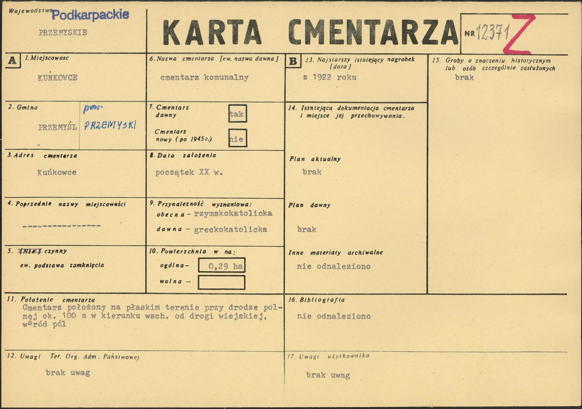 Karta cmentarza, skan nr 1