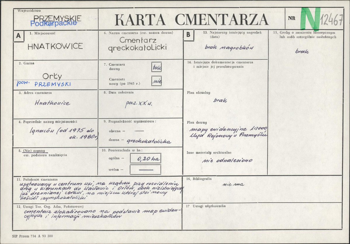 Karta cmentarza, skan nr 1
