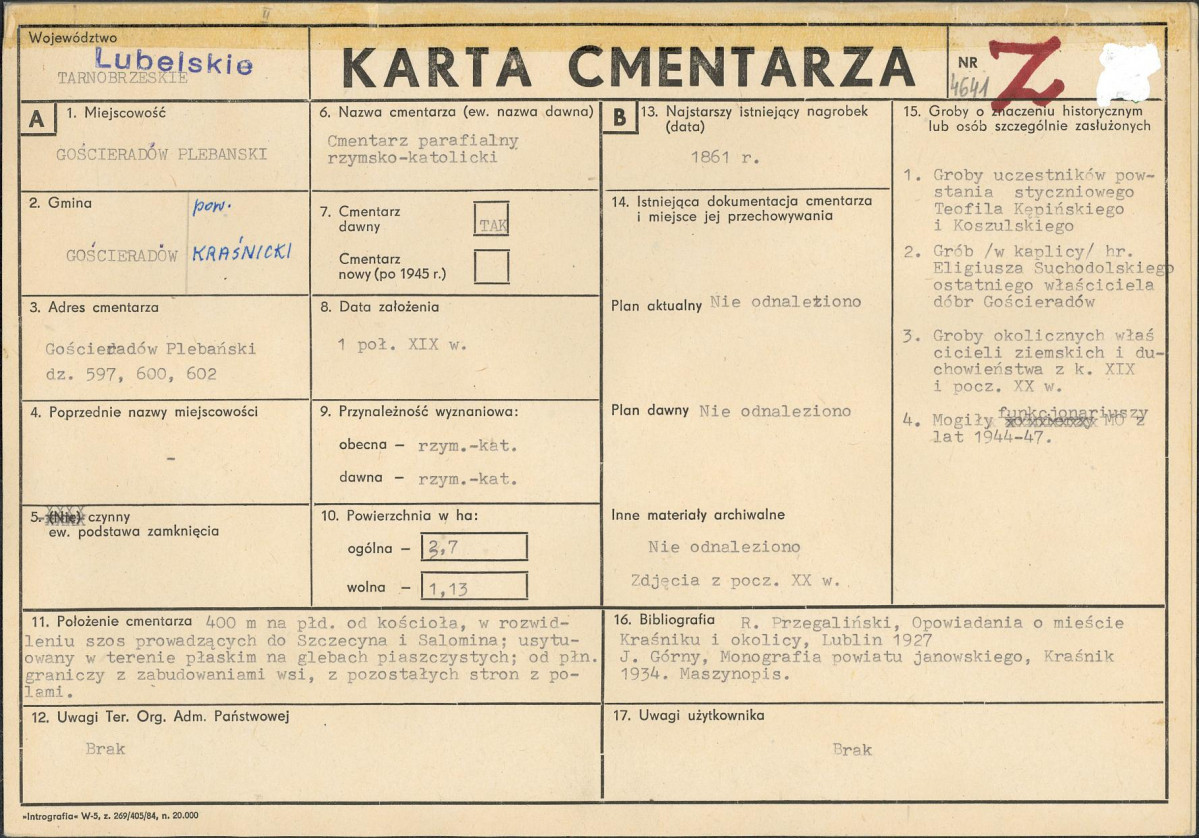 Karta cmentarza, skan nr 1