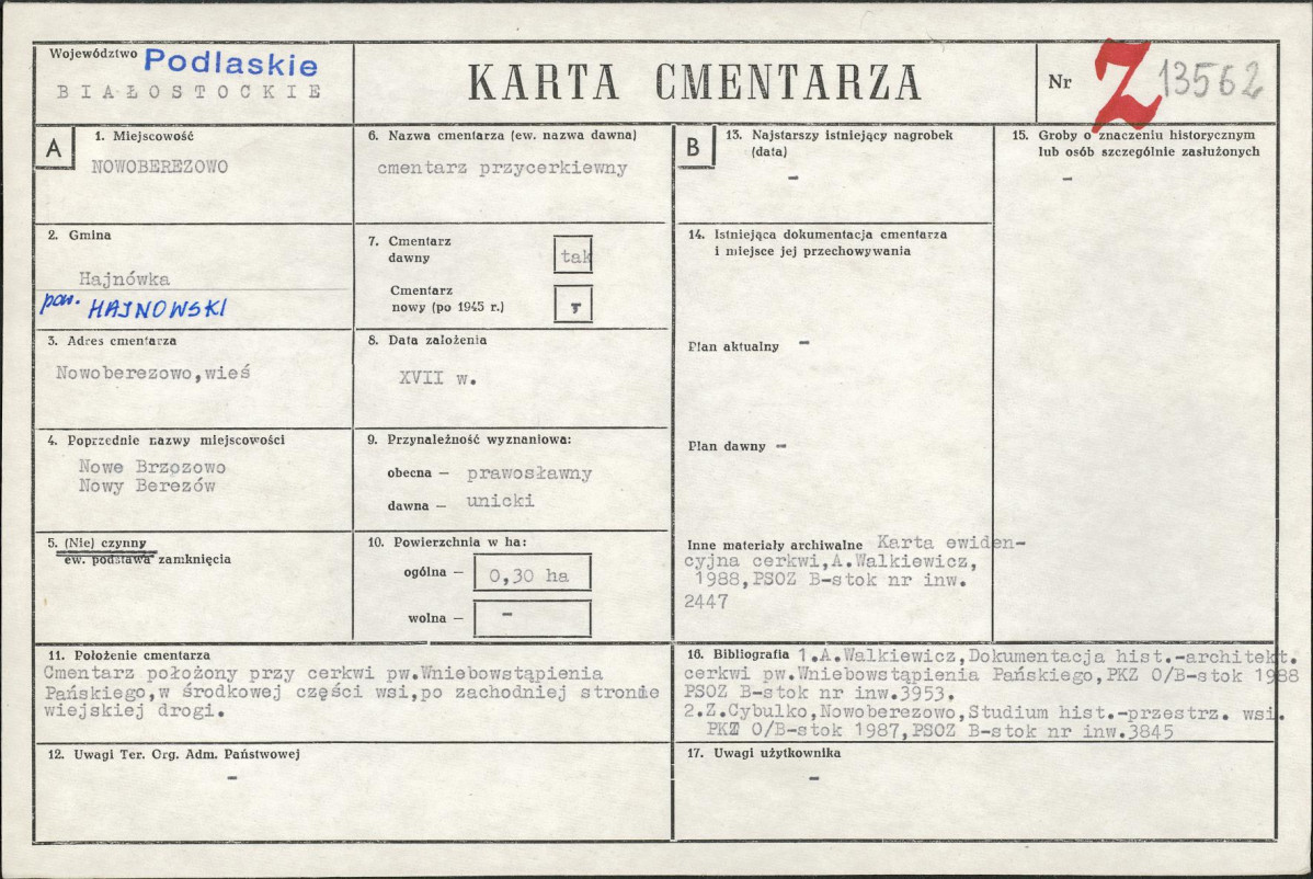 Karta cmentarza, skan nr 1
