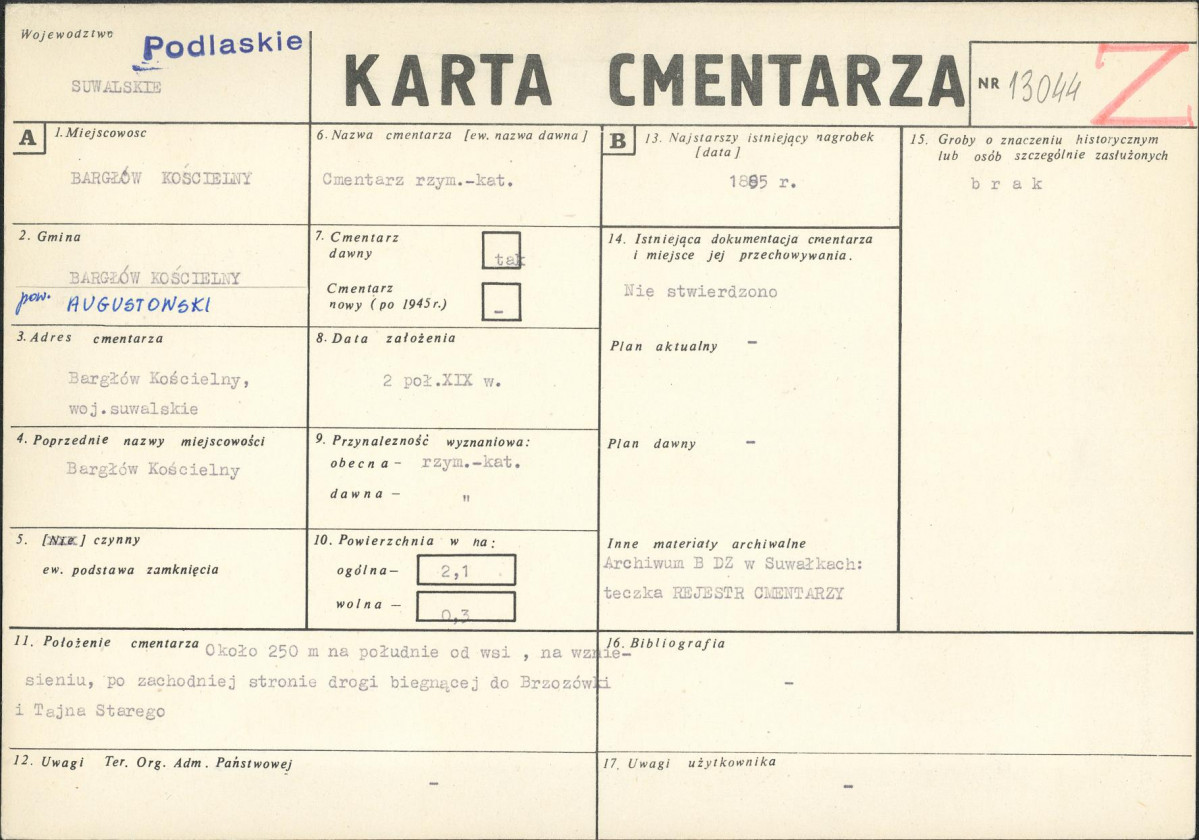 Karta cmentarza, skan nr 1