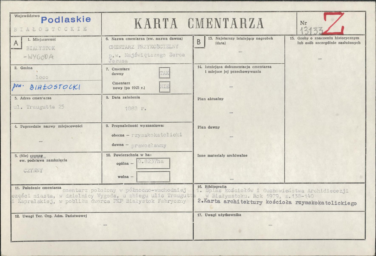 Karta cmentarza, skan nr 1