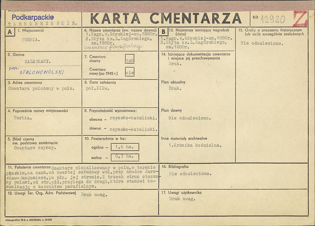 Karta cmentarza, skan nr 1
