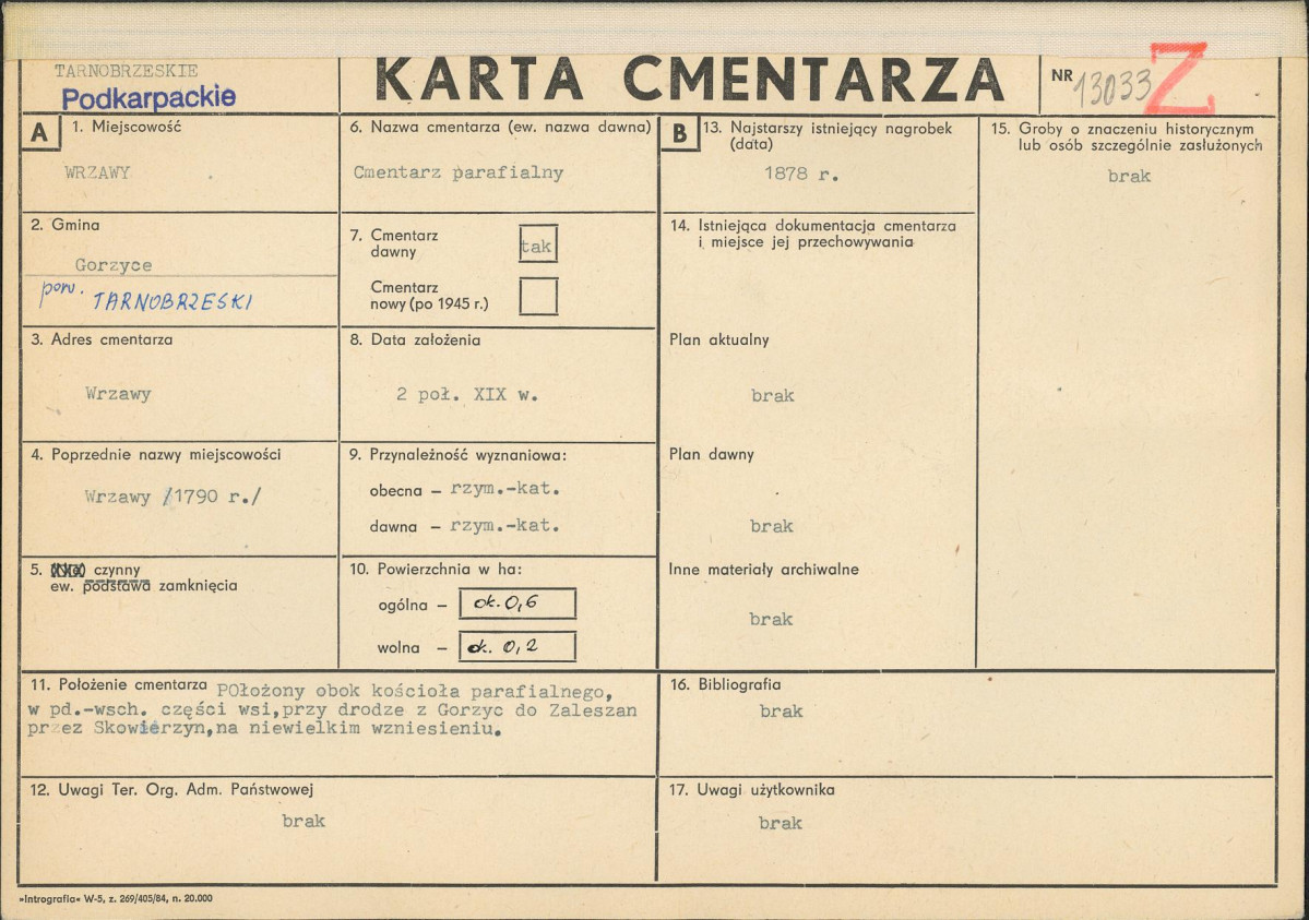 Karta cmentarza, skan nr 1