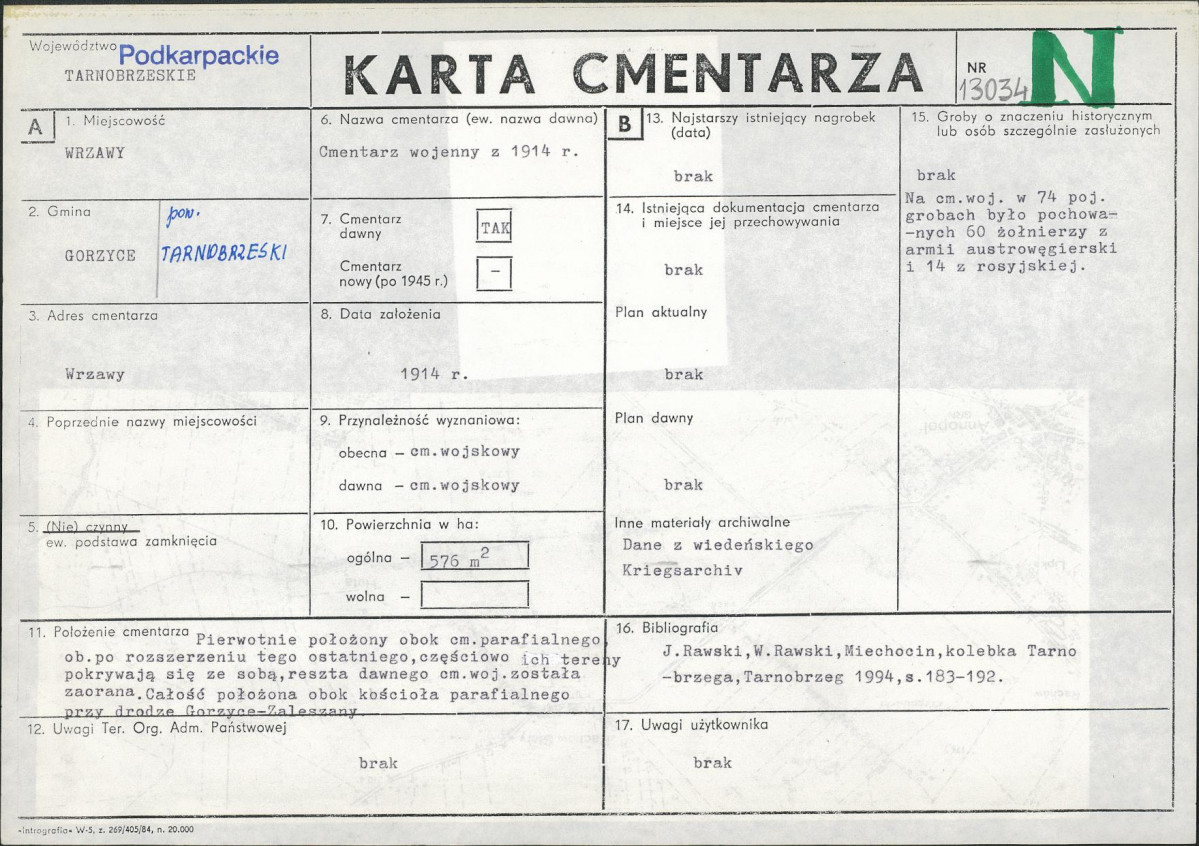 Karta cmentarza, skan nr 1