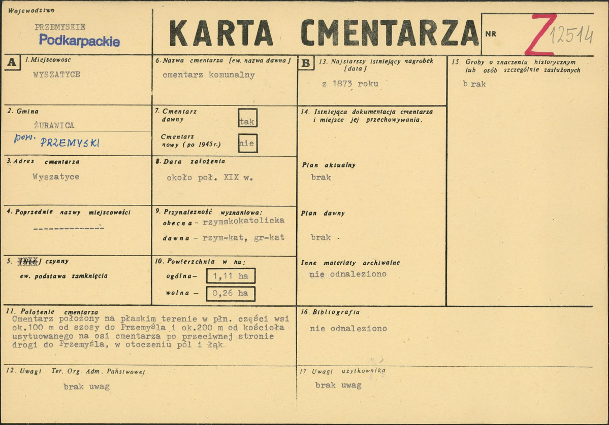 Karta cmentarza, skan nr 1