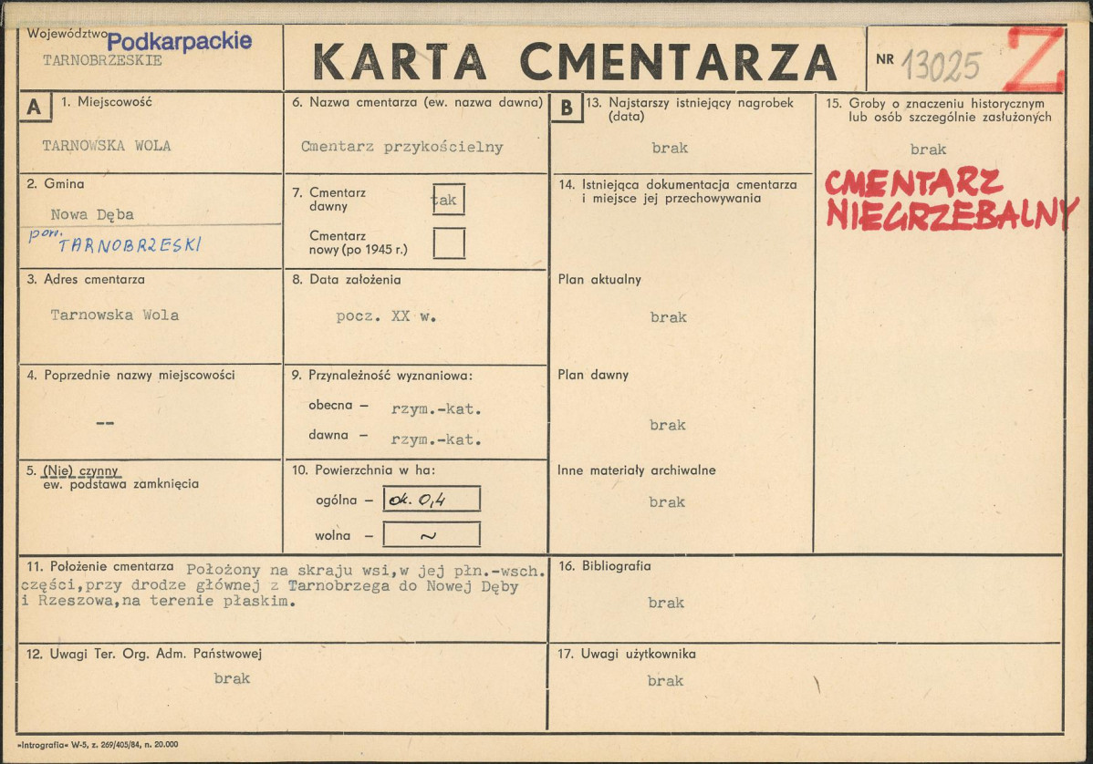 Karta cmentarza, skan nr 1