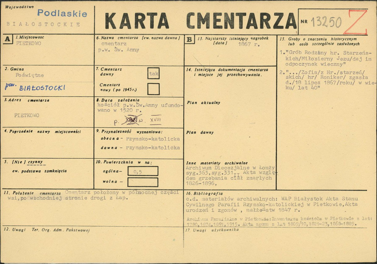 Karta cmentarza, skan nr 1