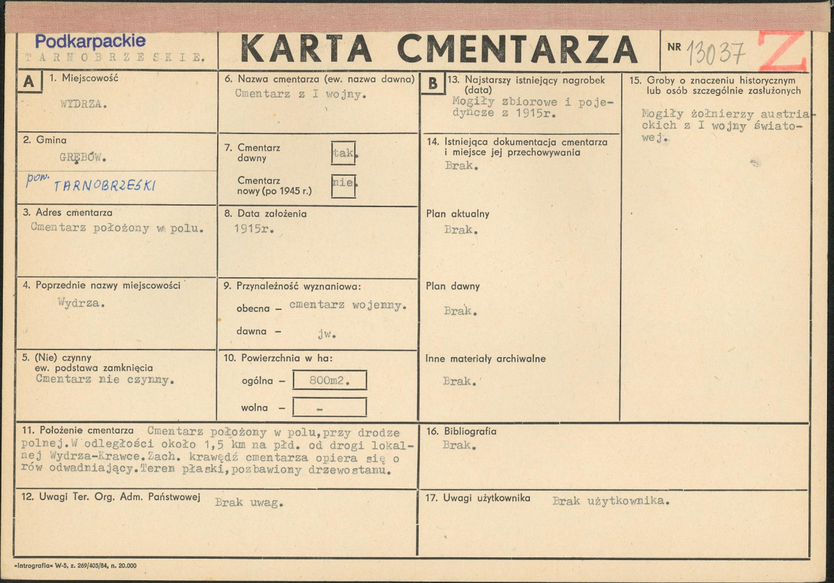 Karta cmentarza, skan nr 1