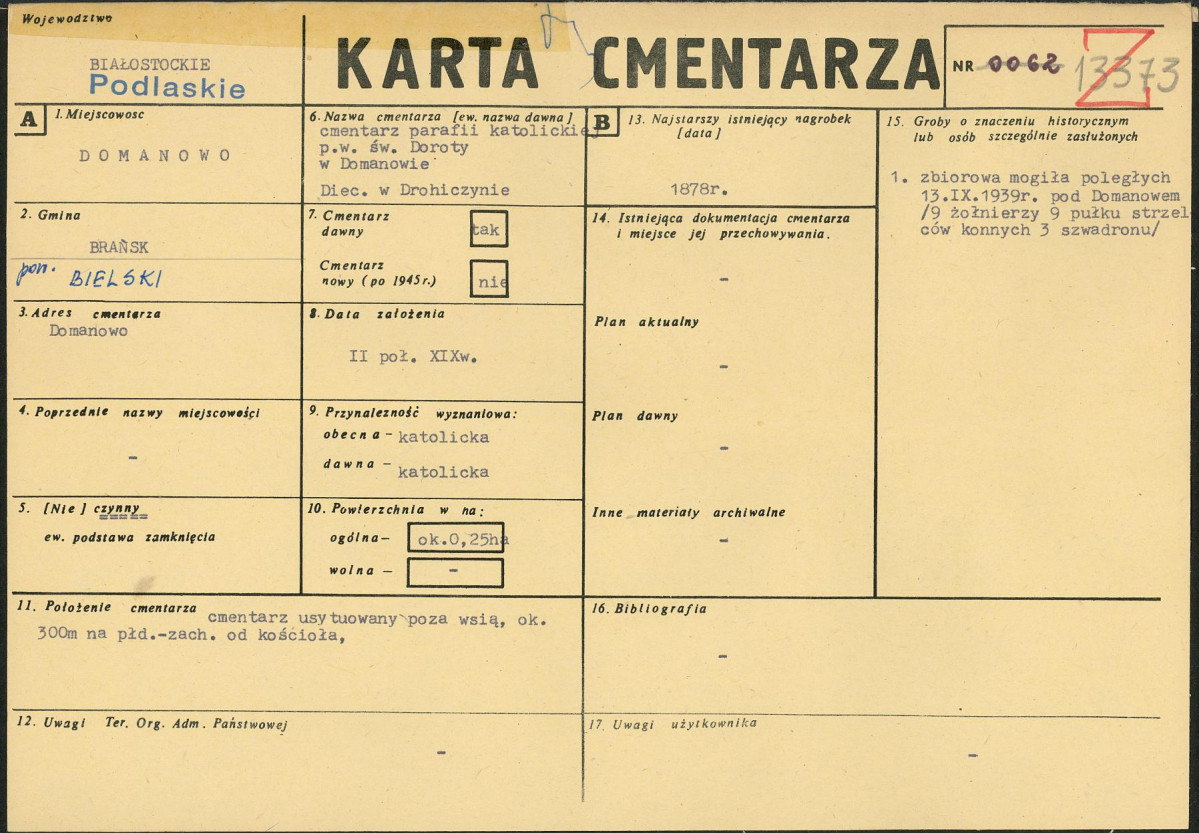 Karta cmentarza, skan nr 1