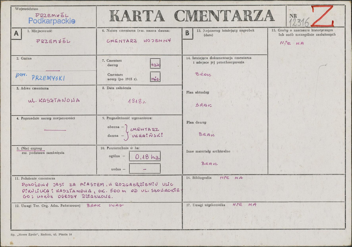 Karta cmentarza, skan nr 1