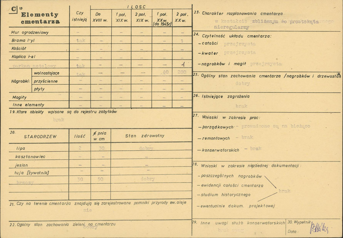 KC - Karta cmentarza, skan nr 2