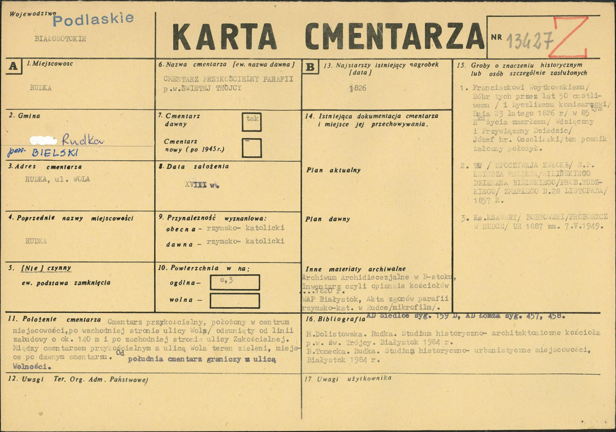 Karta cmentarza, skan nr 1