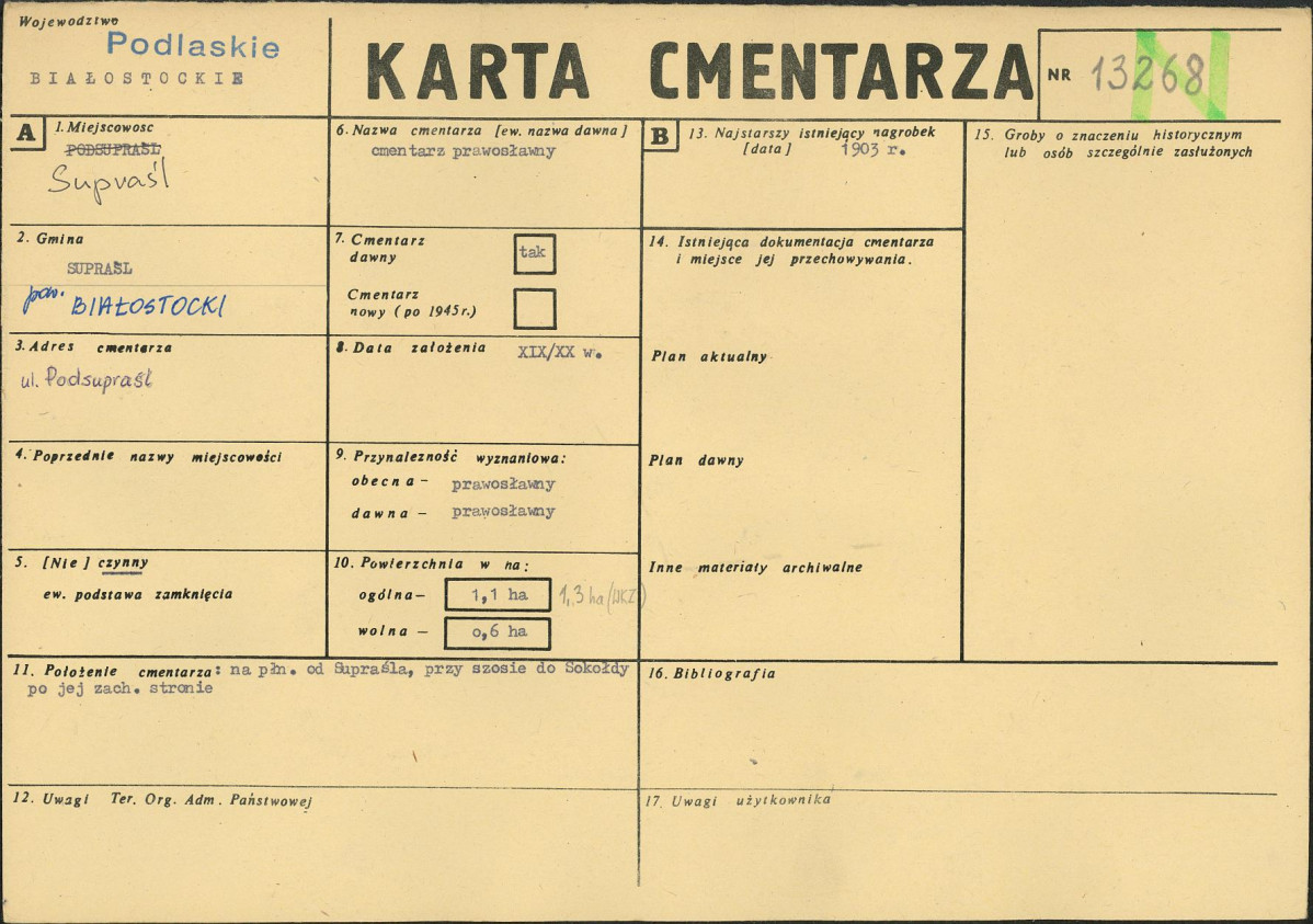 Karta cmentarza, skan nr 1