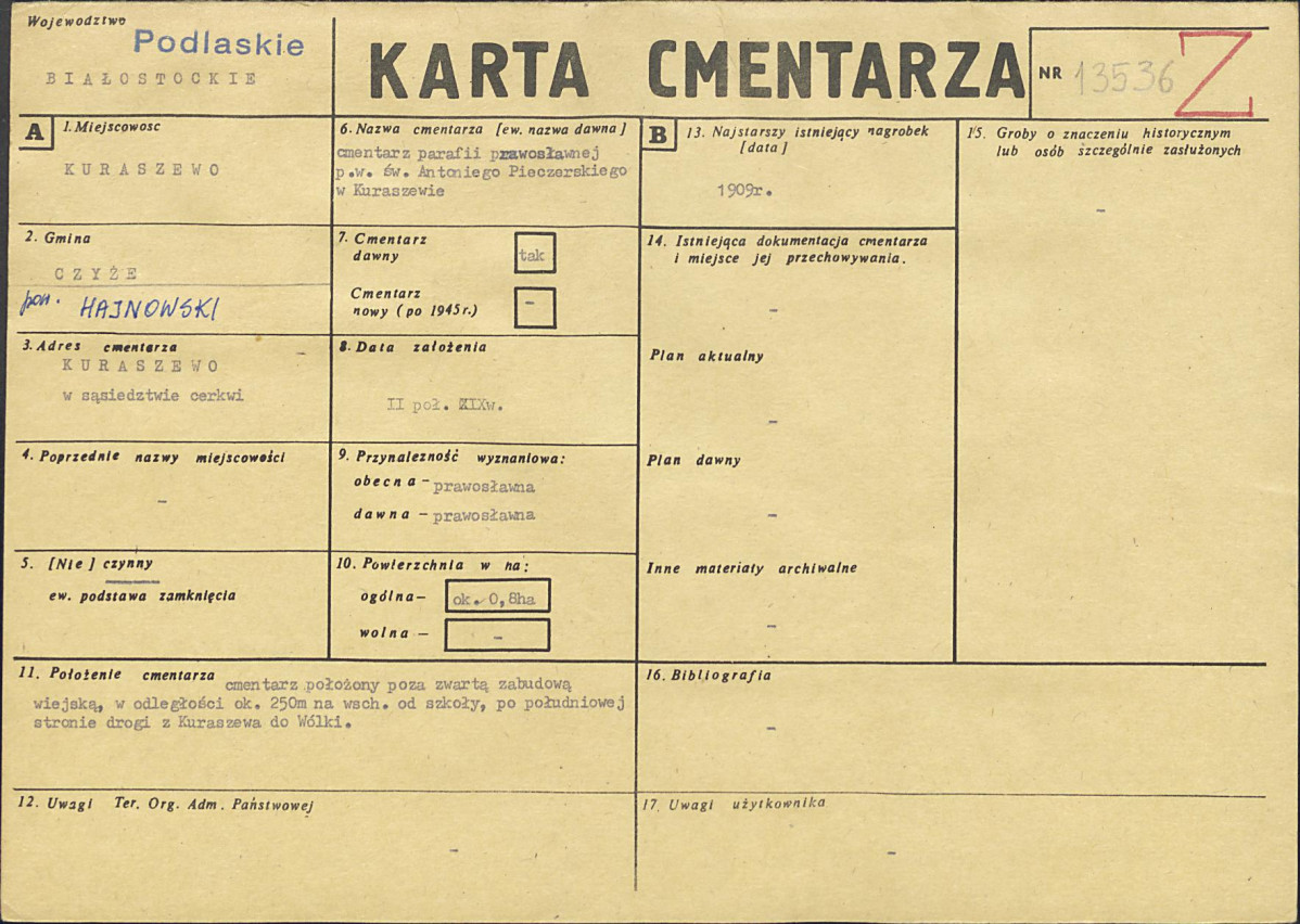 Karta cmentarza, skan nr 1
