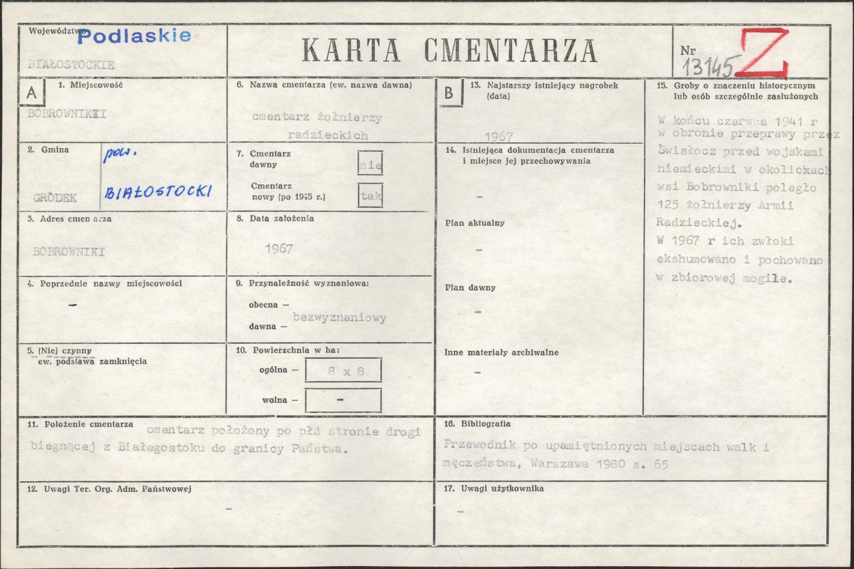Karta cmentarza, skan nr 1