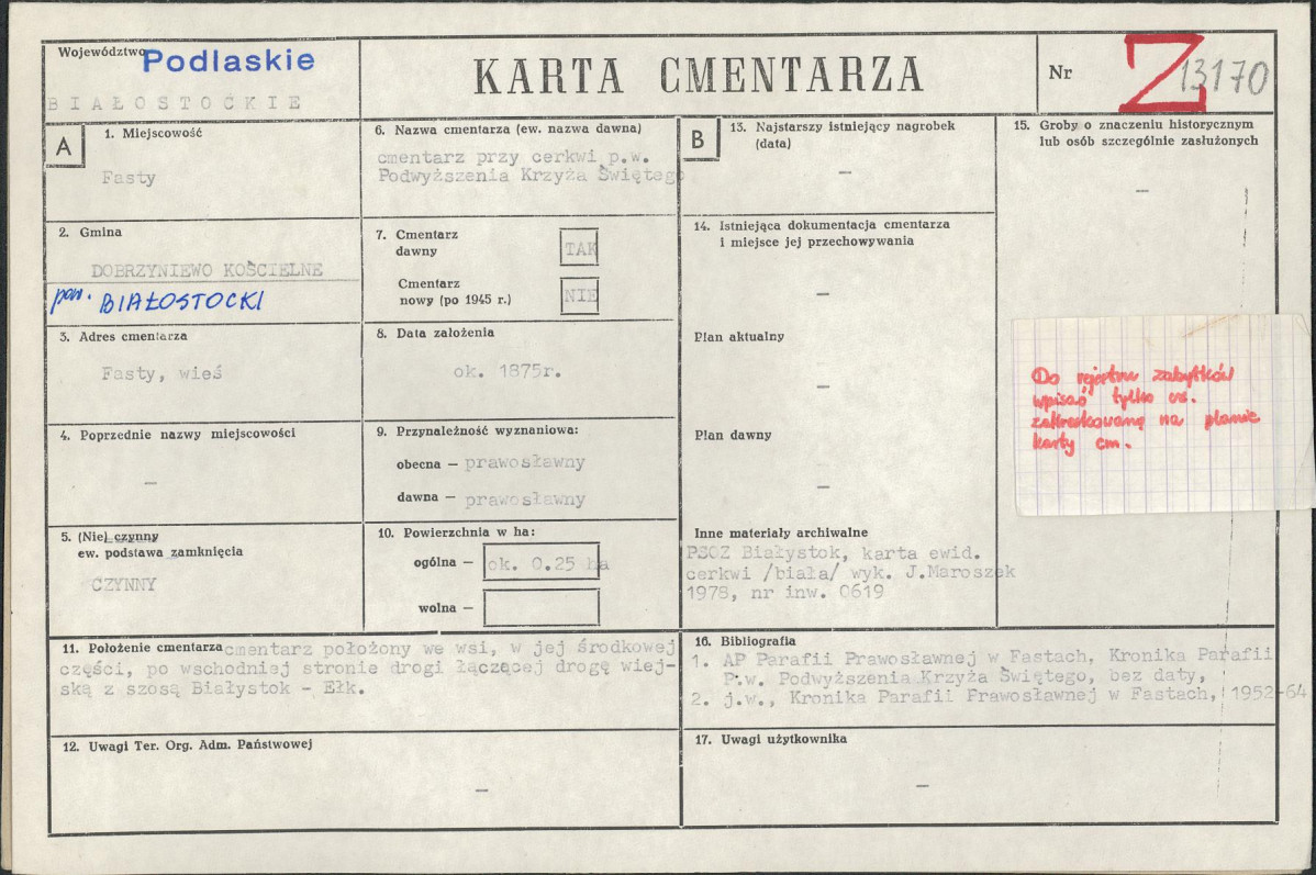Karta cmentarza, skan nr 1