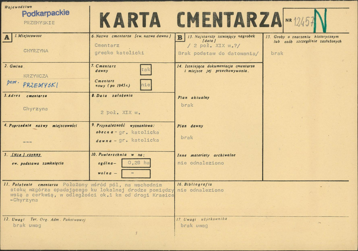 Karta cmentarza, skan nr 1