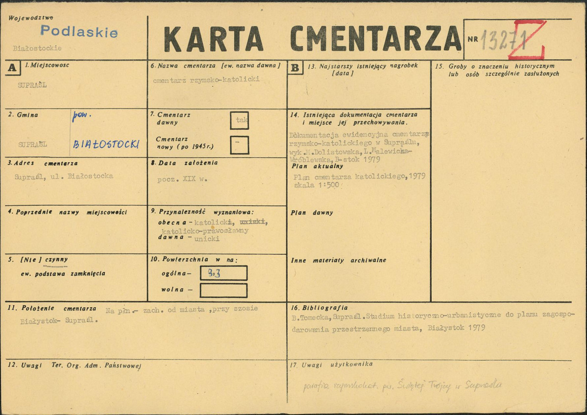 Karta cmentarza, skan nr 1