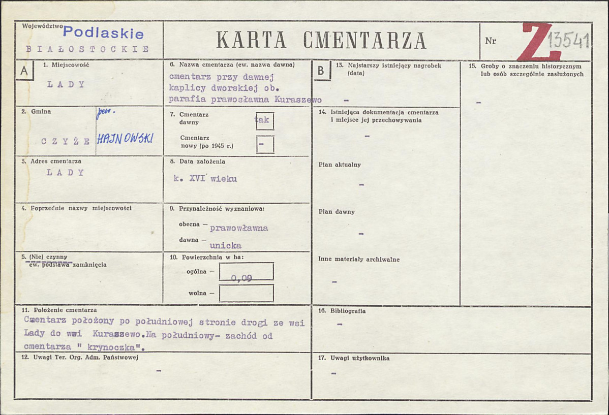 Karta cmentarza, skan nr 1
