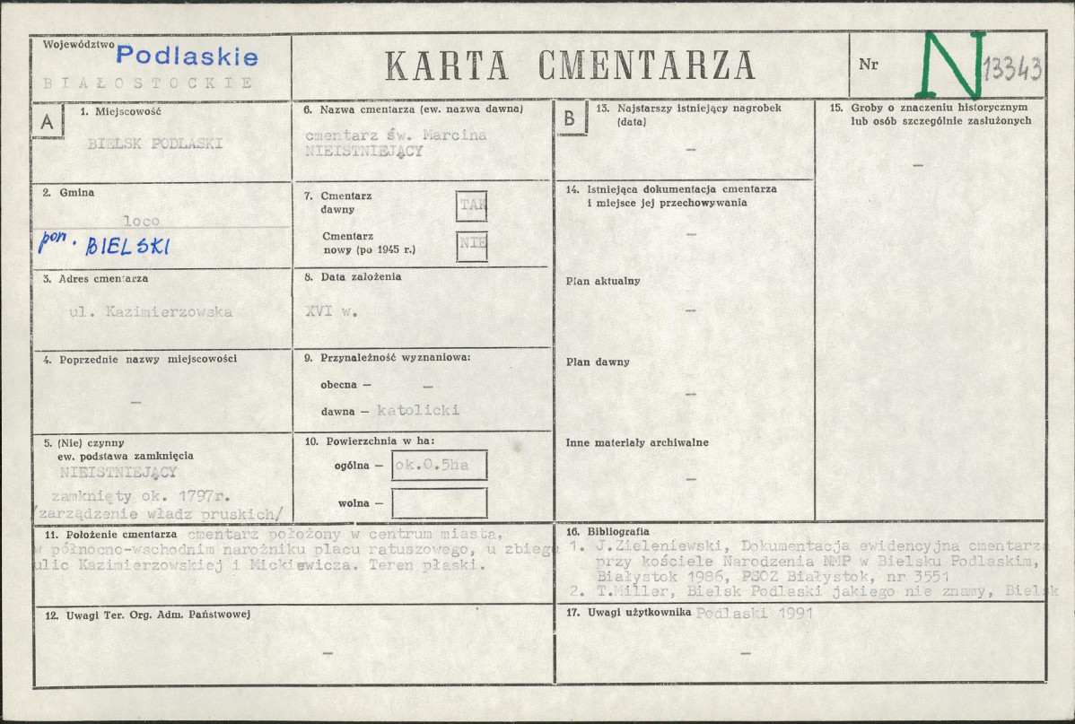 Karta cmentarza, skan nr 1