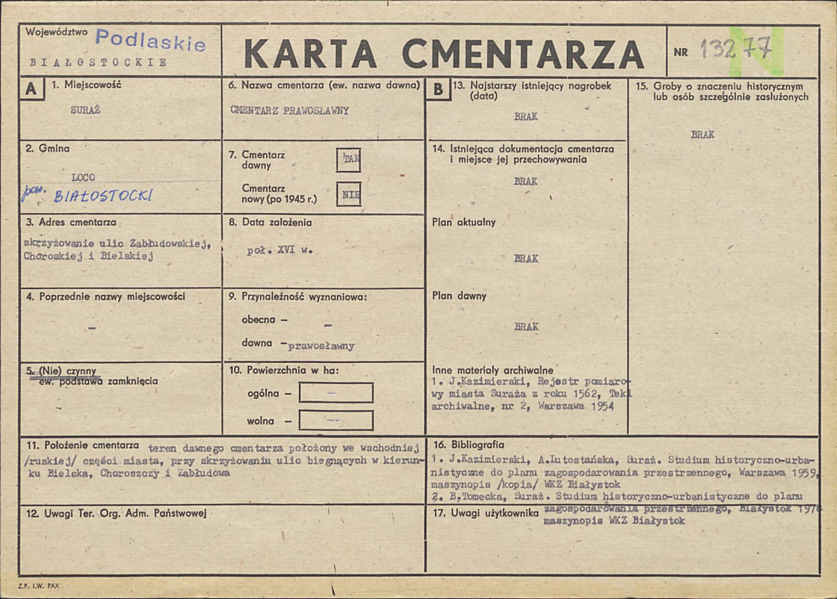 Karta cmentarza, skan nr 1