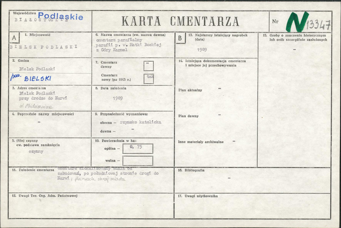 Karta cmentarza, skan nr 1